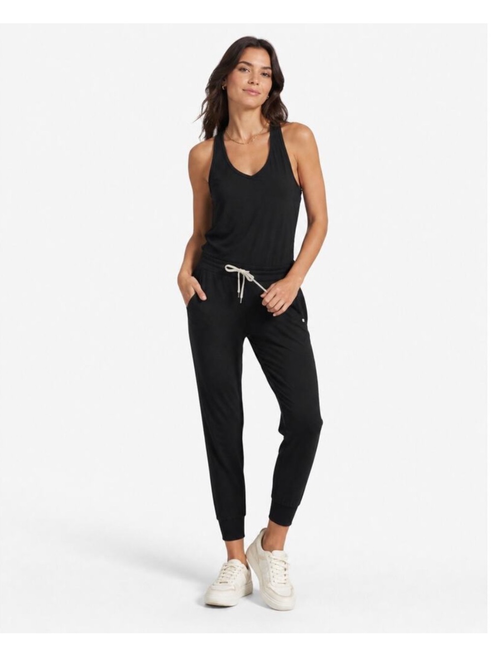Viori Lux Racerback Jumpsuit-black XS